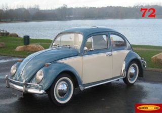 Volkswagen Coccinelle 1964 Bleu/Beige