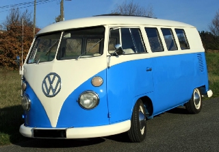 Volkswagen Combi Split 1963 bleu