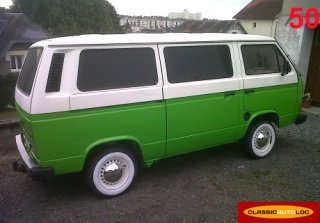VW T3 1987 blanc/vert