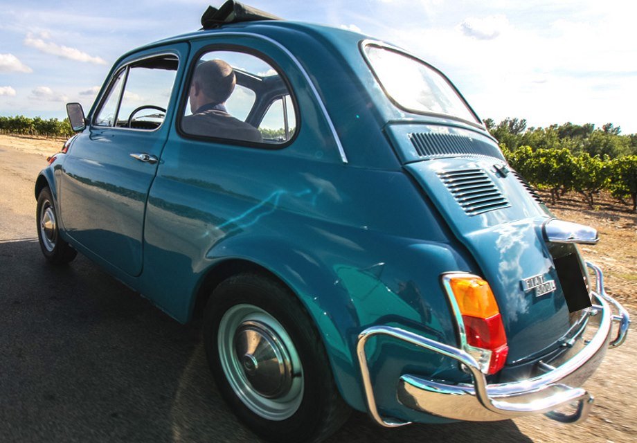 Location Fiat  500  1970 bleu  1970 Bleu  Nice