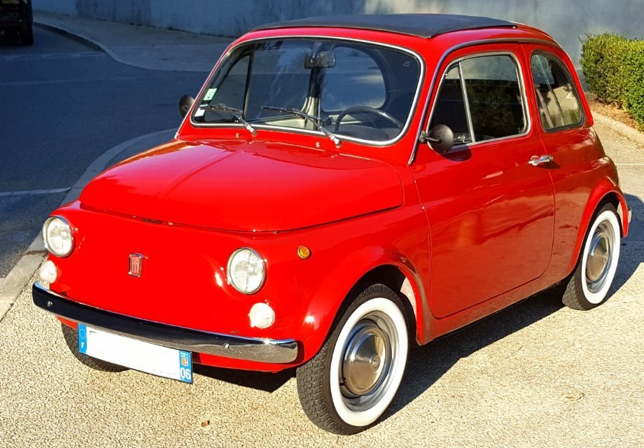 Location Fiat 500 1970 Rouge 1970 Rouge La colle sur loup
