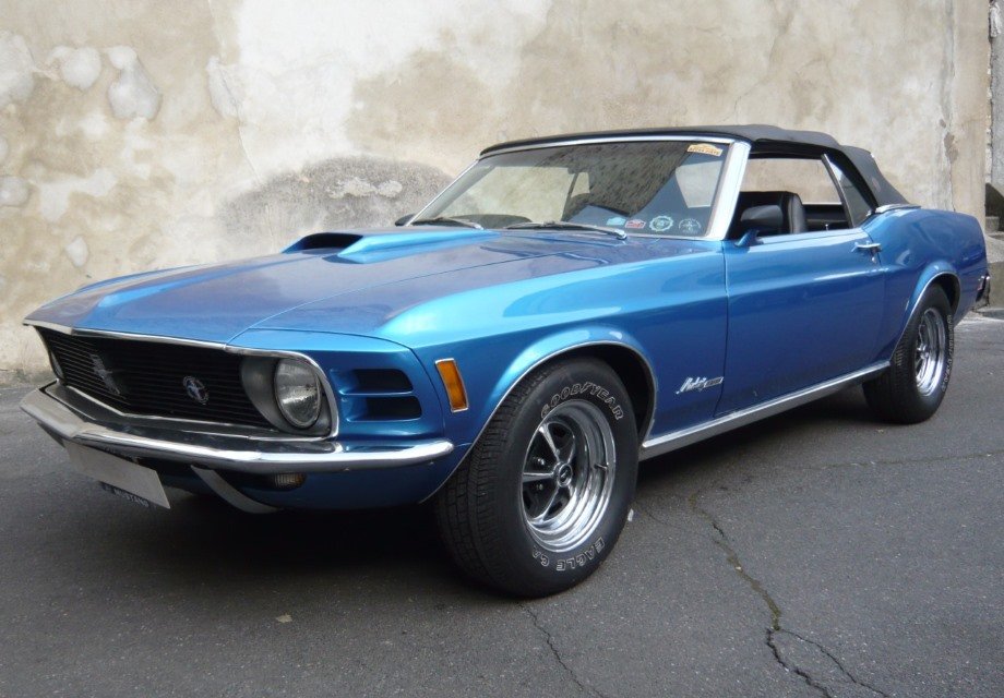 Location Ford Mustang 1970 bleu 1970 bleu Herblay