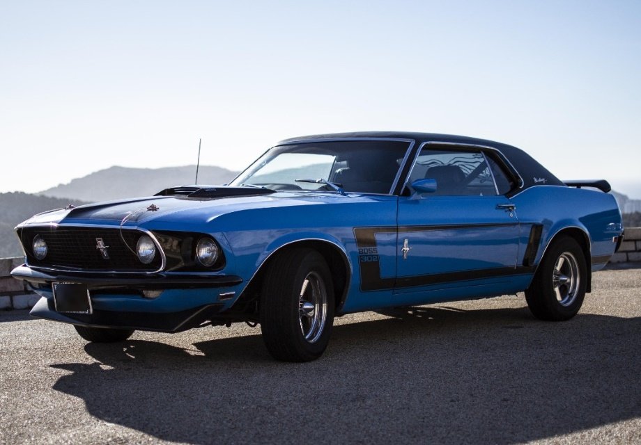 Location Ford Mustang Boss 302 1969 Bleue/Noire - Marseille (13) 1969  Bleue/Noire Marseille