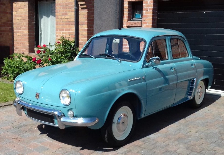 Location Renault Dauphine 1962 Bleu 1962 Bleu Marquette les Lille