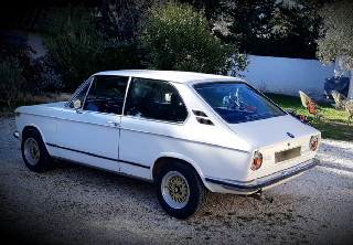 Bmw 2002 touring 1972 blanc