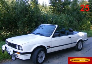 BMW 325i Cabriolet 1986  blanc