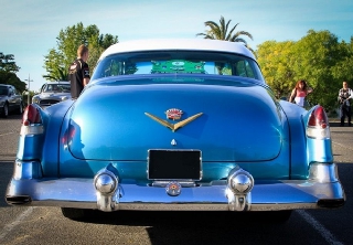 Cadillac Coupé 2 doors 1953 Bleu / Blanc