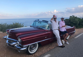 Cadillac Eladorado 1955 Bordeaux