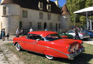 Chevrolet bel air sport coupe 1956 rouge