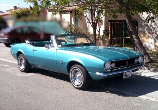 Chevrolet Camaro SS 1967 Bleu glacier