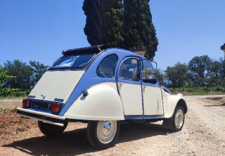 Citroën 2CV 1986 Bleu et crème 