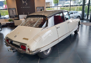 Citroën DS 21 1971 Blanche toit gris