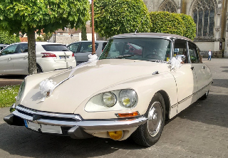 Citroën DS super 1972 Crème toit marron