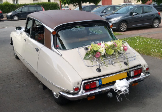 Citroën DS super 1972 Crème toit marron