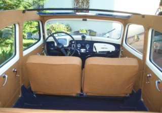 Citroën Traction 11 B 1953 bleu marine et crème