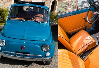 Fiat 500 1970 bleu