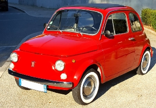 Fiat 500 1970 Rouge