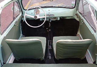 Fiat 500 transformabile 1961 Vert d'eau