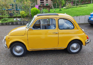 Fiat 500l 1971 jaune positano