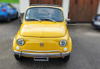 Fiat 500l 1971 jaune positano