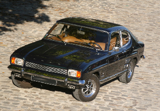 FORD CAPRI 1971 vert anglais