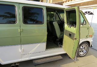 Ford Econoline 1970 Vert et blanc