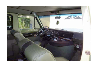 Ford Econoline 1970 Vert et blanc