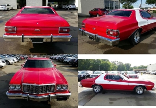 Ford Gran Torino 1976 Rouge/Blanc