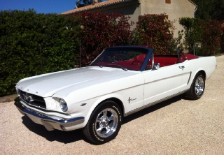 Ford mustang 1965 blanc