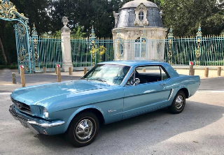 Location Ford Mustang 1965 bleu