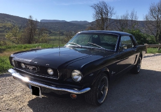 Location Ford Mustang 1965 Noir