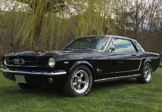 Ford mustang 1965 noire