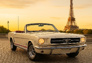 Ford MUSTANG 1966 Crème
