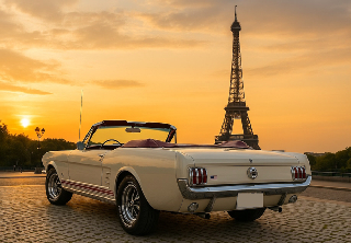 Location Ford MUSTANG 1966 Crème