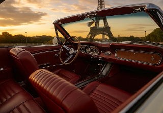 Location Ford MUSTANG 1966 Crème