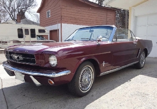 Ford Mustang 1966 Burgundy