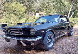 Location Ford Mustang 1966 Noir