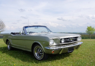 Location Ford MUSTANG 1966 sautern gold