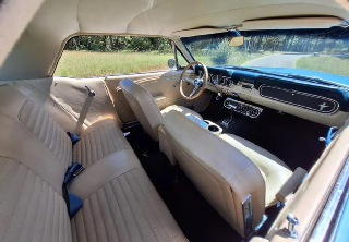 Location Ford MUSTANG 1966 SILVER BLUE