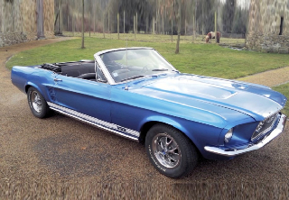 Location Ford Mustang 1967 Bleu