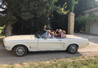 Location Ford MUSTANG 1967 CABRIOLET 1967 BLANC