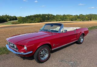 Ford MUSTANG 1967 ROUGE