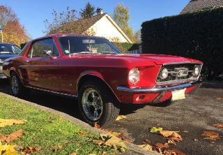 Location Ford Mustang 1967 Rouge