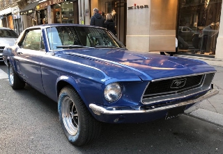 Location Ford Mustang 1968 Bleu