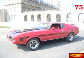 Location FORD MUSTANG Mach 1 1971 ROUGE
