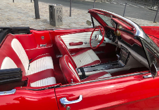 Location Ford Mustang cabriolet 1967 Rouge