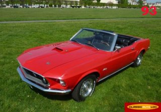 Location Ford Mustang GT Cabriolet 1969 Rouge
