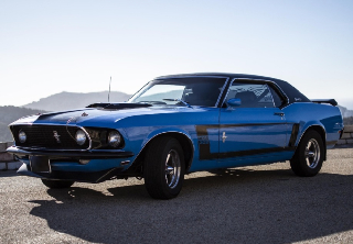 Location Ford Mustang Boss 302 1969 Bleue/Noire