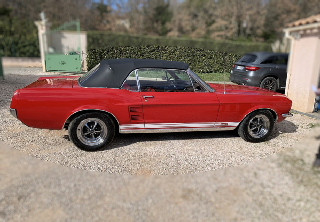 Location Ford Mustang GTA 1967 Rouge