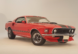 Ford Mustang Mach1 1969 Rouge
